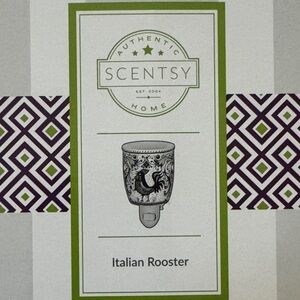 Scentsy Italian Rooster Warmer in Black and White